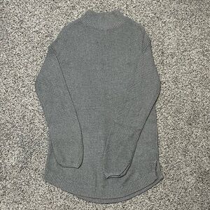 Ann Taylor Women’s Gray Ribbed Knit Sweater